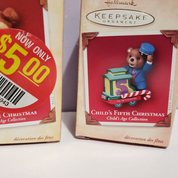 Hallmark Keepsake Christmas Tree Ornaments Lot Of 3 / 5th Christmas - Picture 4 of 7